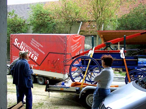 Historische Feuerwehrspritze Unterringingen 1869
