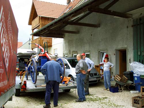 Historische Feuerwehrspritze Unterringingen 1869