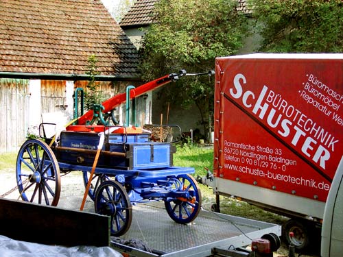 Historische Feuerwehrspritze Unterringingen 1869