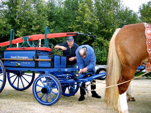 Historische Feuerwehrspritze Unterringingen 1869