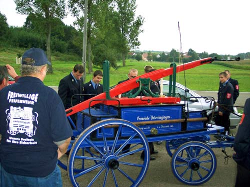 Historische Feuerwehrspritze Unterringingen 1869