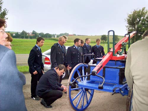Historische Feuerwehrspritze Unterringingen 1869