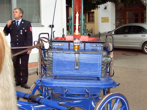 Historische Feuerwehrspritze Unterringingen 1869