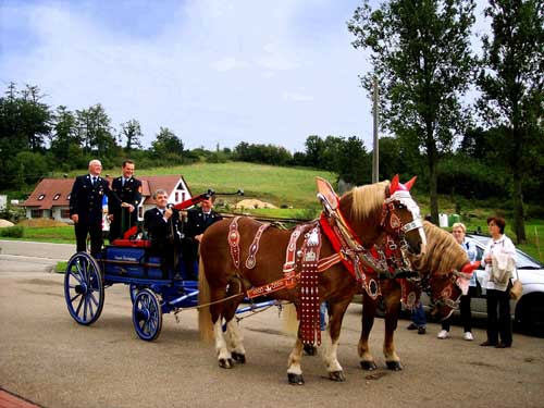 Historische Feuerwehrspritze Unterringingen 1869